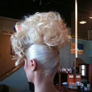 Platinum Blonde Faux Hawk