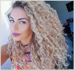 Bright Blonde Ringlet Curls