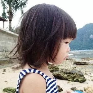 Layered Bob with Full Bangs