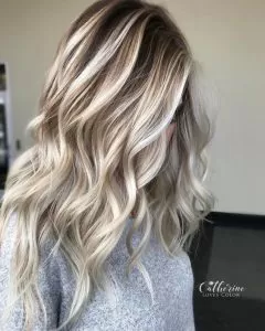 ice blonde highlights
