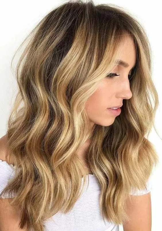Golden Blonde Highlights
