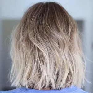 Ash and Platinum Blonde Color Melt