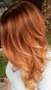 Auburn to Pastel Peach Melt