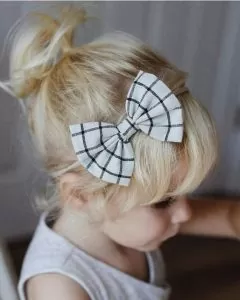 High Ponytail with Bang and Bow
