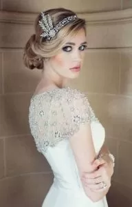 retro bride hair