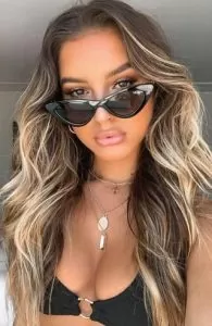 bright caramel face frame