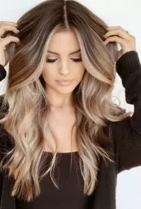 bronde balayage caramel