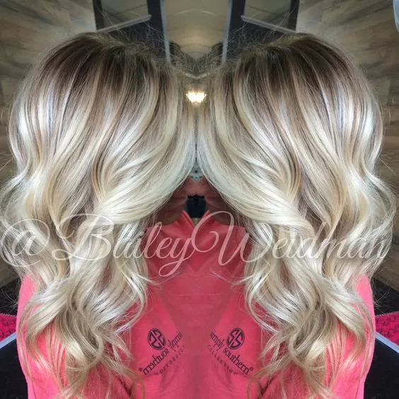 Bright Blonde Melted Roots