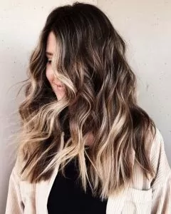 blonde piece ombre