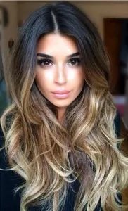 long ombre bronde