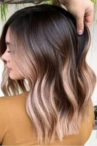 rose gold blonde brown