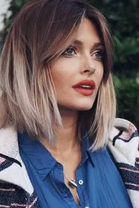 contrast ombre lob