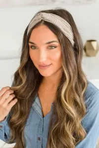 long headband wrapped