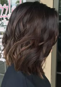 short wave mocha hair