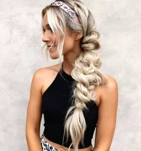 bubble braid headband extension