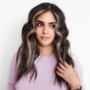 blonde highlights mocha