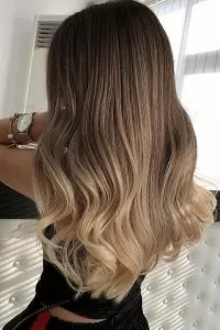 Ombre dark Brown to Blonde Color