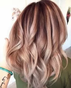rose gold metallic