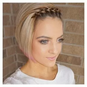 short braided bangs