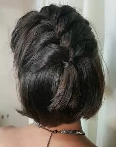 half back french braid