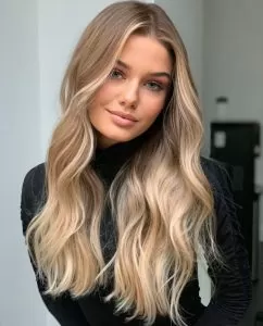 soft golden front highlights