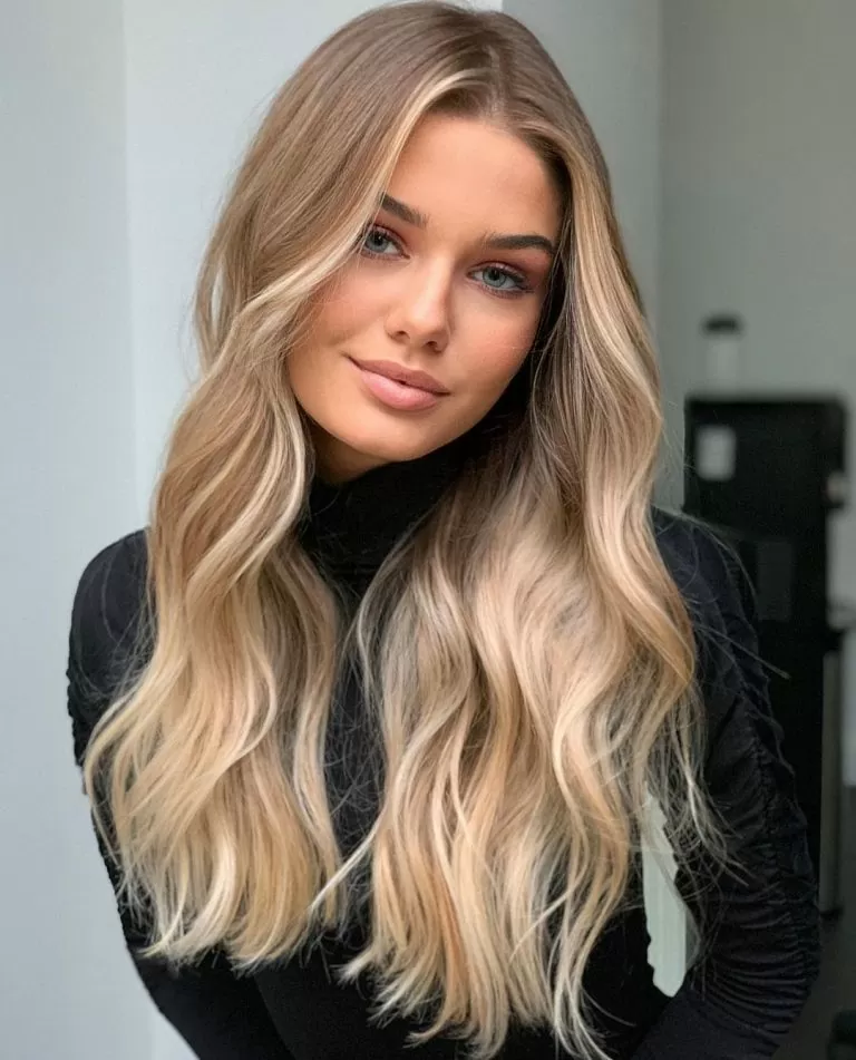 soft golden front highlights