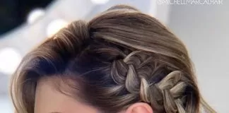 Braids for Short Hair glam oversized braid short