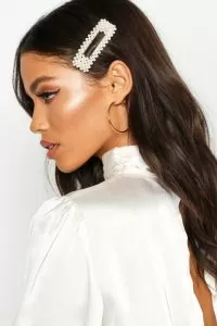 business pearl barette