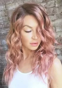 purely rose gold hair