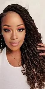 passion twist human crochet hair