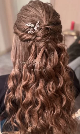 long half up half down