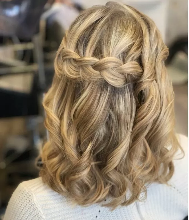 medium half up half down