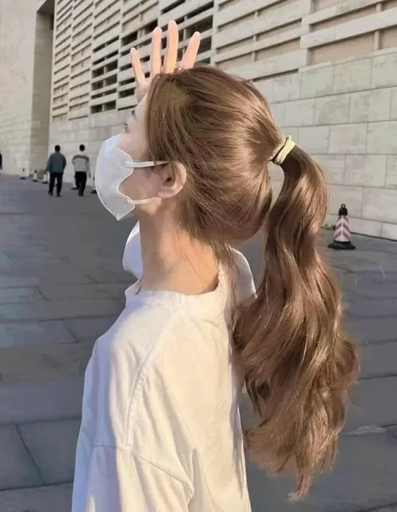 Golden Light Brown Beige Korean Hair Color